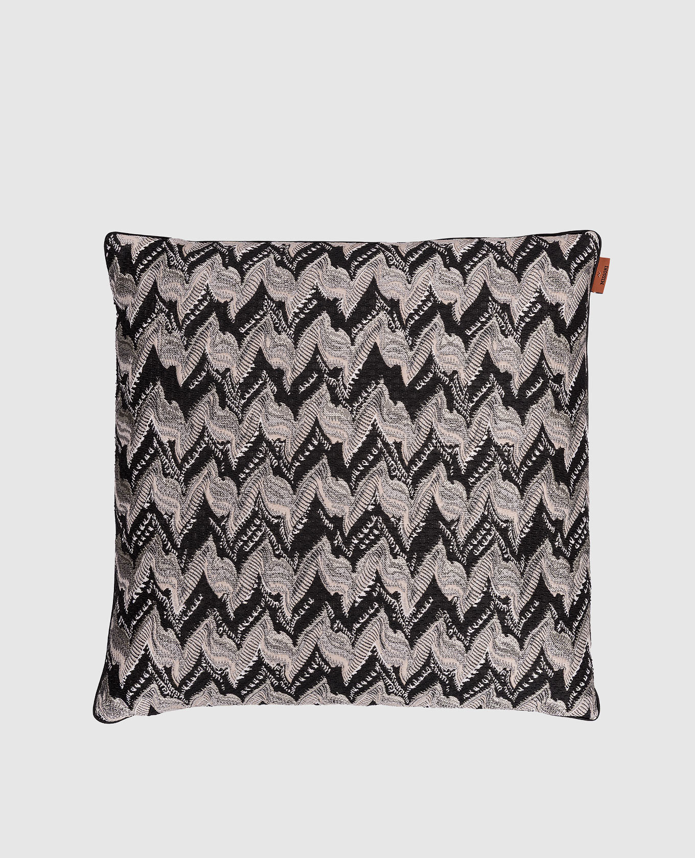

Fluidity decorative down-feather pillow with pattern Missoni Home, Black