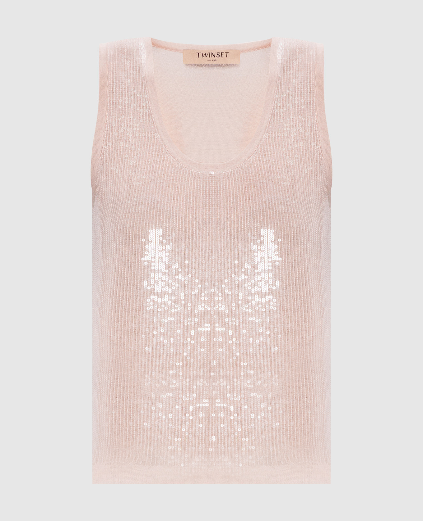 

Pink top with sequins Twinset