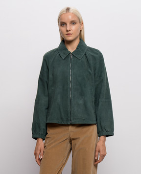 Max Mara Weekend ZUPPA green suede jacket WKDZUPPA