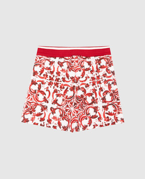 Dolce&Gabbana Children's shorts with branded print L1JQR9II7KU