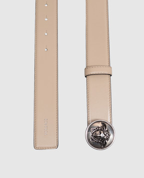 Versace Beige leather belt with emblem 1025016DVTP1
