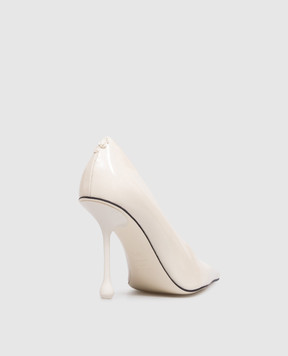 Jimmy Choo Ixia ivory patent leather shoes IXIA95PAT