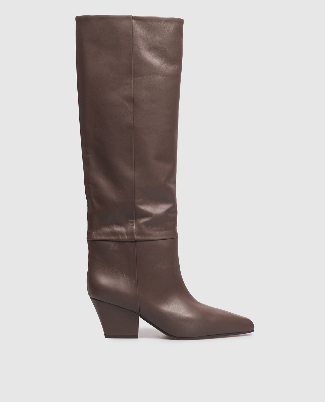 Brown leather boots JANE