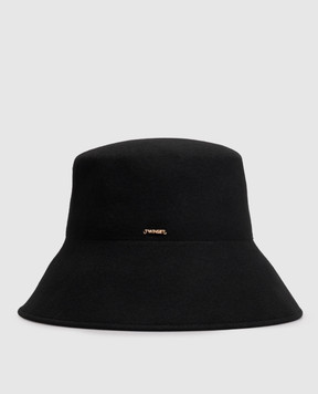 Twinset Black wool cloche hat 262TO5220