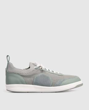 Stefano Ricci Green combination sneakers with monogram UZ34E6674TWYSDP