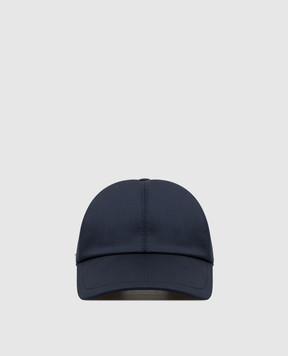 Enrico Mandelli Blue wool cap CAP4014531