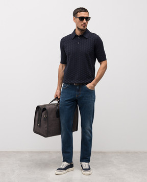 Dolce&Gabbana Blue jeans with a worn effect GYJCCZG8OK9