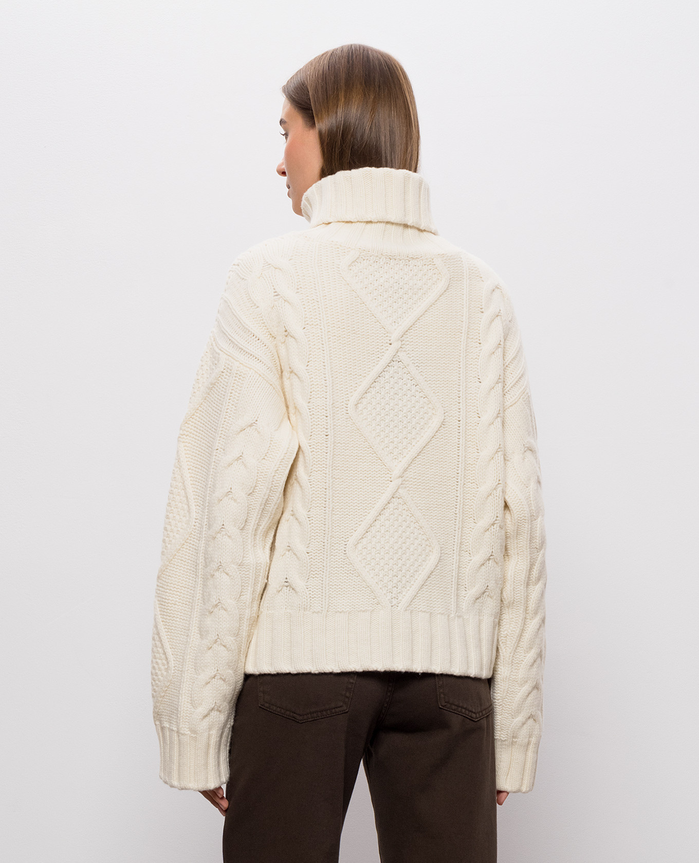 Ivory wool sweater Woolrich 4