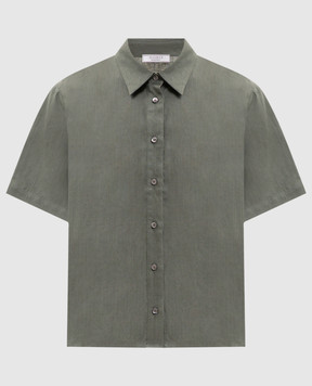 Peserico Green linen shirt S0649902647