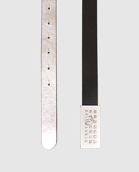 Maison Margiela MM6 Black leather belt SA6TP0010P9198
