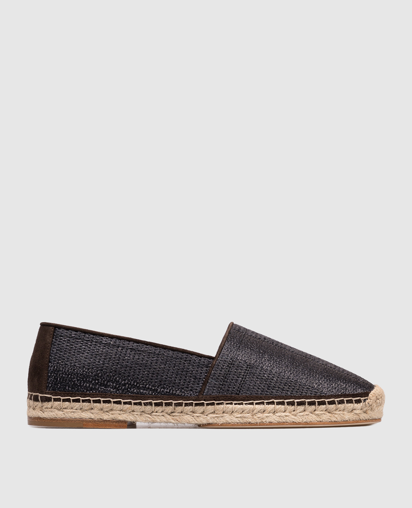 Blue raffia espadrilles