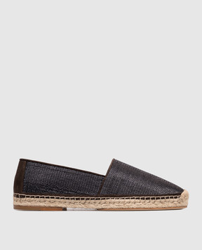 Brunello Cucinelli Blue raffia espadrilles MPUSHJQ726