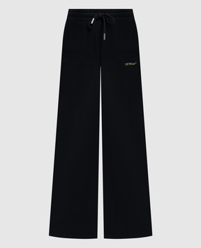 Off-White Bookish Reg Black Logo Sweatpants 2CH022S26FLE001