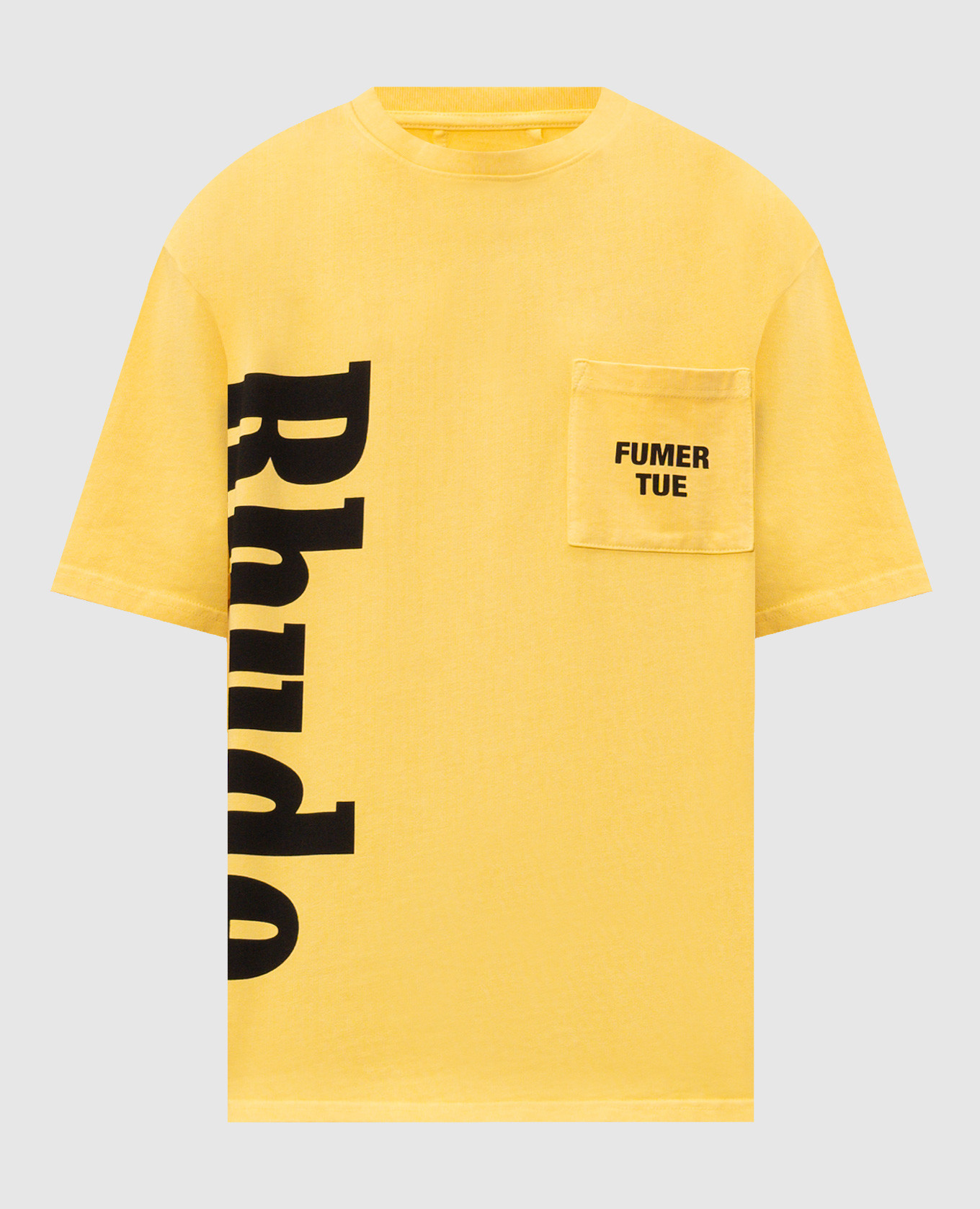 Yellow T-shirt with pocket