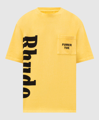 Geel T-shirt met zakje