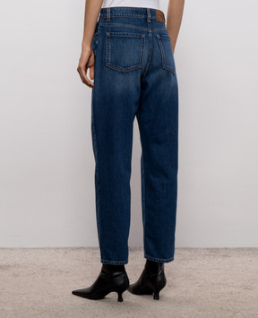 Max Mara Weekend CEDRO blue jeans with logo patch WKDCEDRO