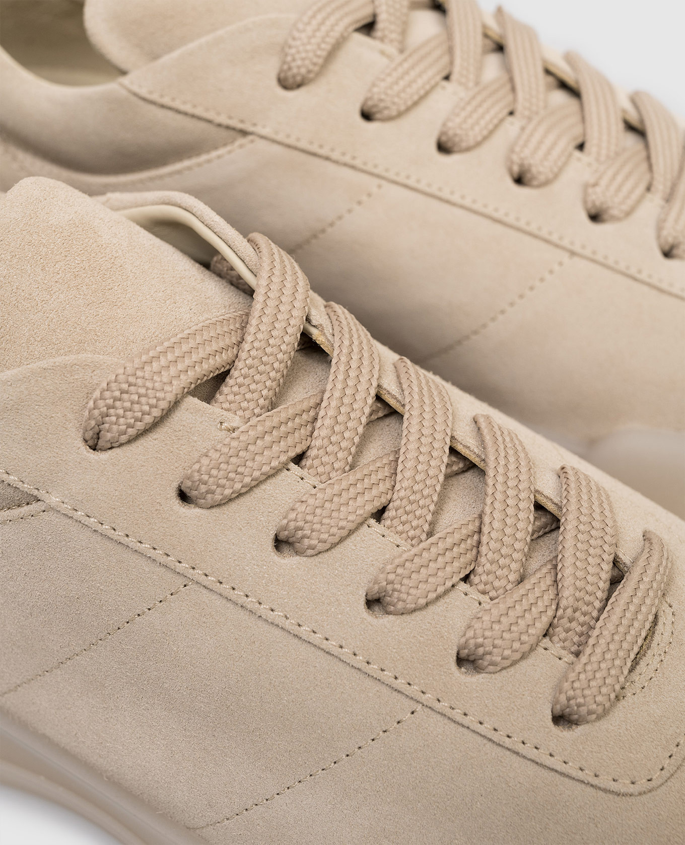 Beige suede sneakers with logo Fear of God 5