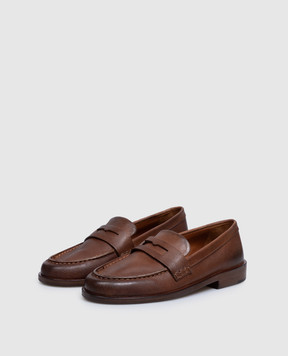 Marsell Brown leather Mocasso loafers MW8650P027