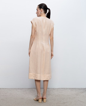 Peserico Pink linen dress M02404T001617