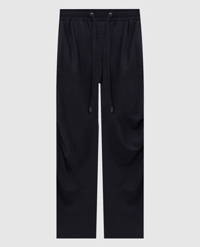 Dolce&Gabbana Blue wool pants GP1M0TFQ2NJ