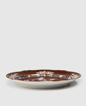Ginori 1735 Oriente Italiano brown porcelain oval dish 003RG00FVS130010340