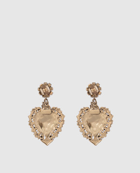 CelesteG Gold earrings with crystals 1593