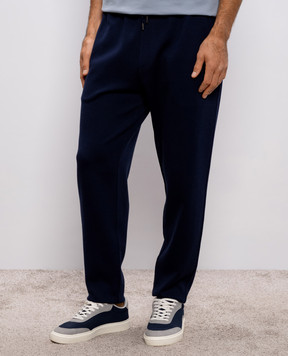 Brunello Cucinelli Blue sweatpants MM8313243G