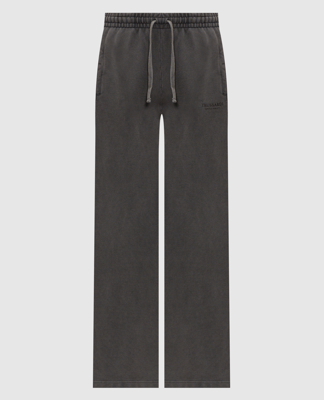 Grey sweatpants with logo print
