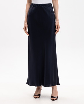 Max Mara Blue SOSPIRO silk skirt MXMSOSPIRO