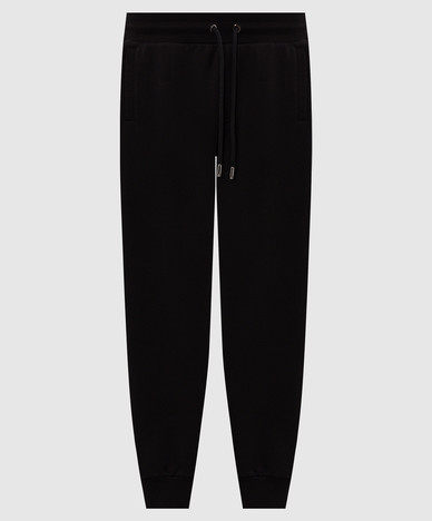 Zwarte joggingbroek met logo-borduurwerk