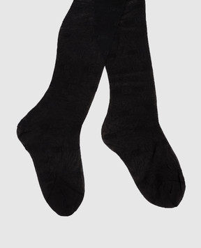 Dolce&Gabbana Black tights with logo 15 den O4B16TONP13