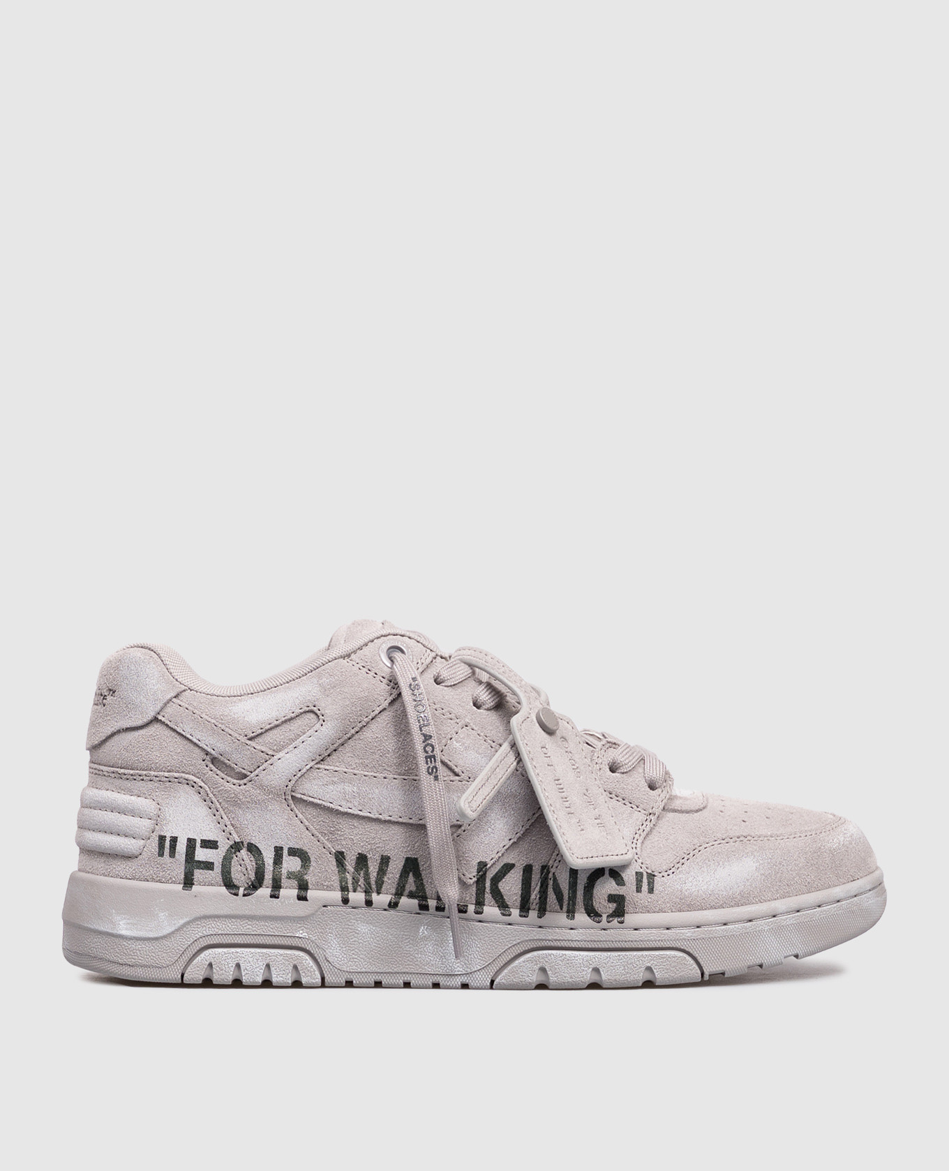

OOO For Walking grey suede sneakers with logo Off-White