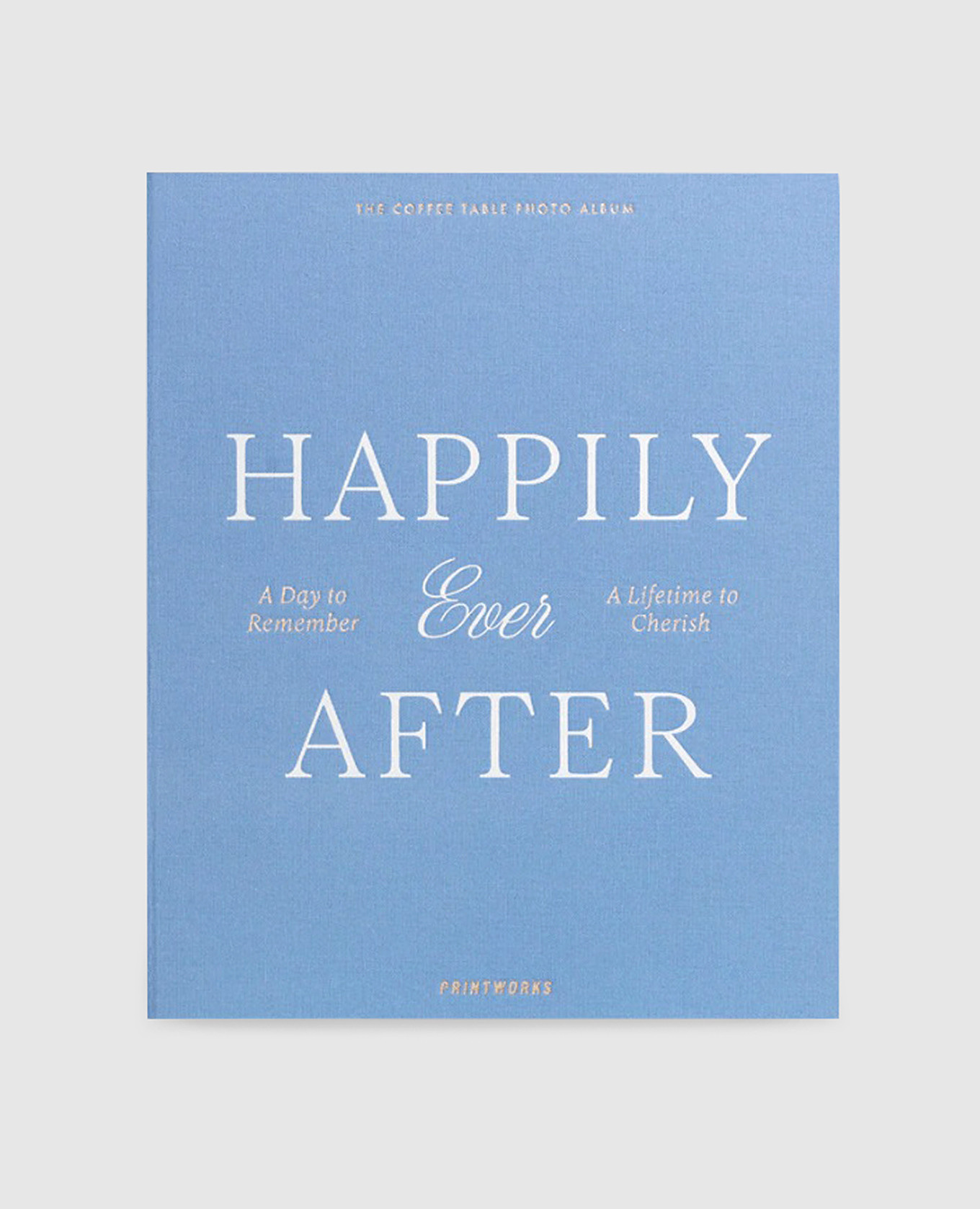 

Happily Ever After wedding photo album Printworks, Light blue