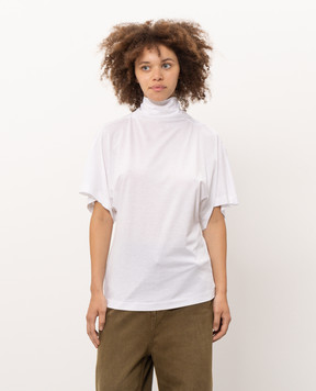Juun.j White T-shirt with collar JW6842W101