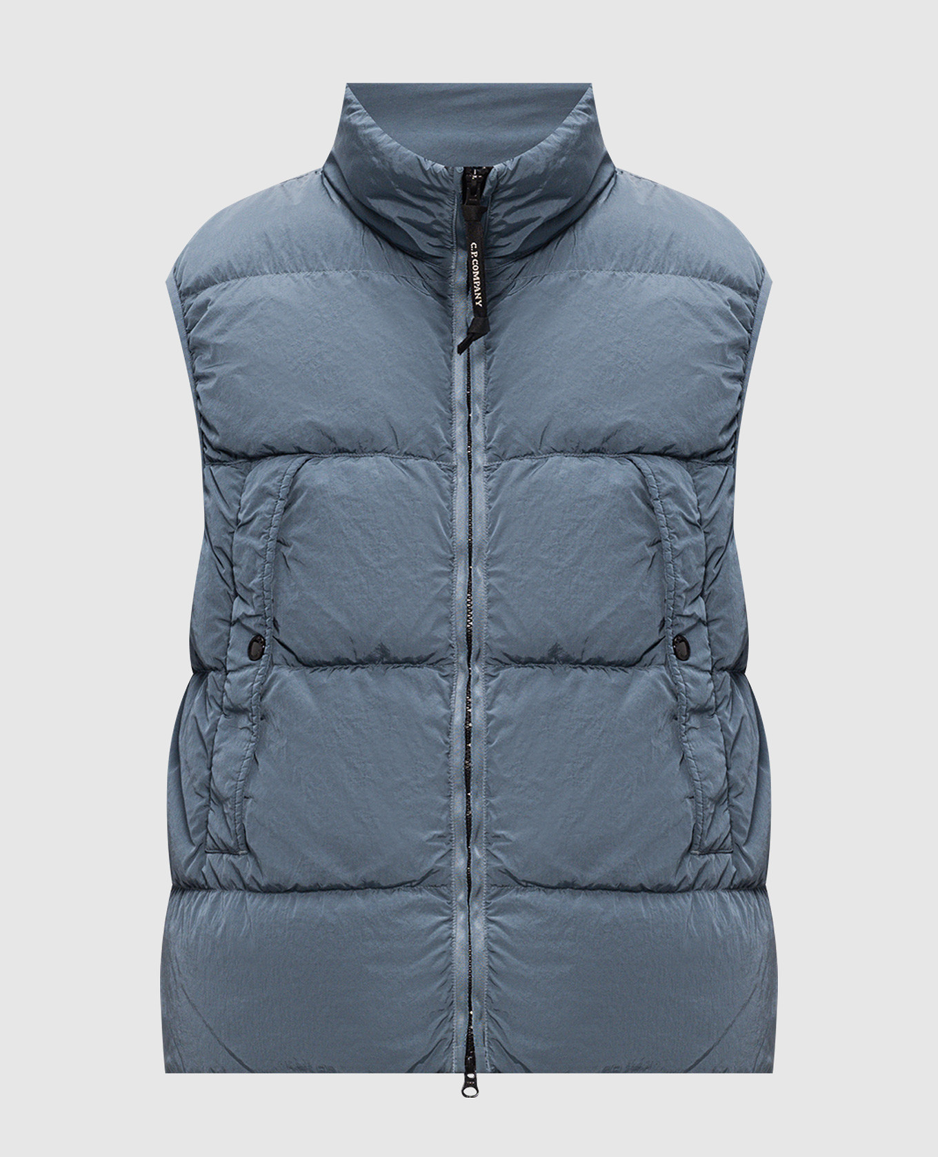 Blue down vest