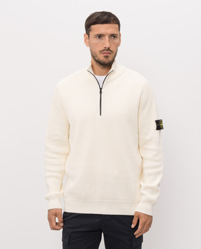Stone Island Ivory sweater with zipper L2S155100124S00D8