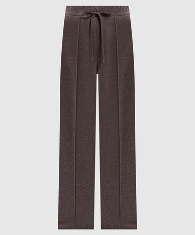 Bruine TENDA-broek met wollen details