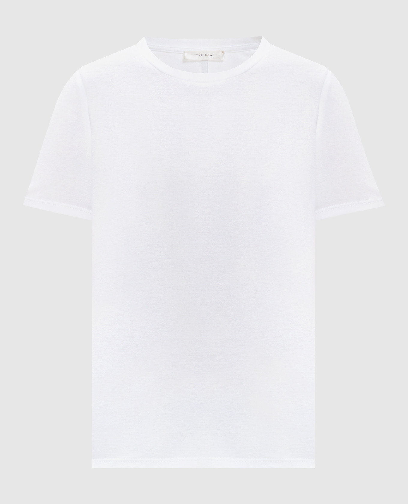 Wesler white straight-cut T-shirt