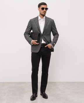 Canali Green checked wool jacket CF0279823275