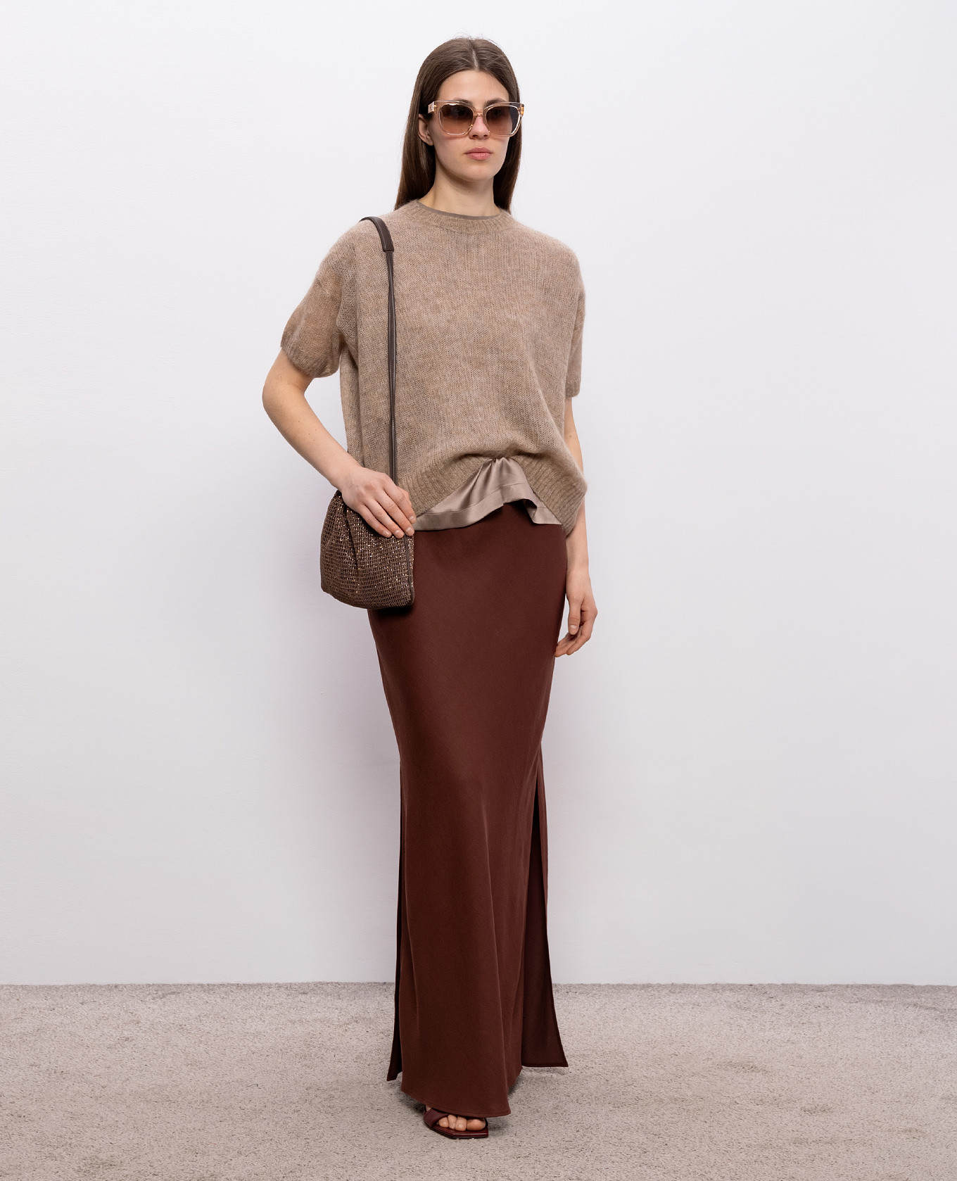 

Beige top with wool Brunello Cucinelli