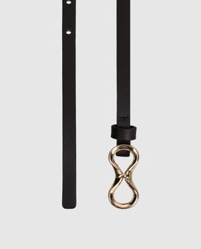 Twinset Black leather belt 261TA4180