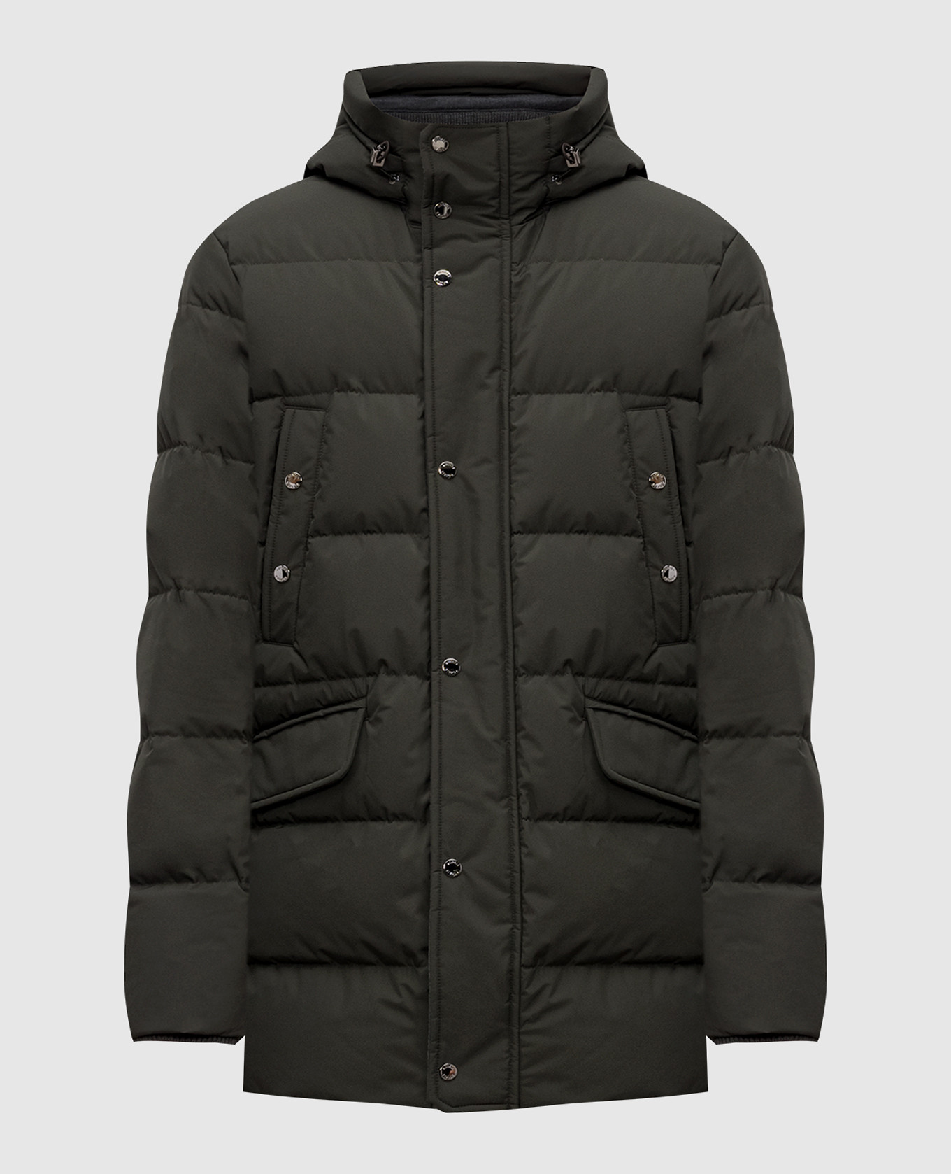 Green down jacket GRIMANI