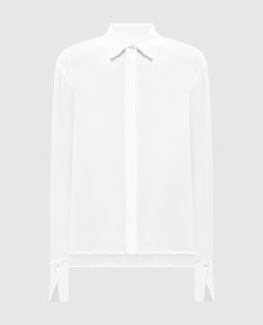 Dondup White blouse with silk DC491SF0107DXXX