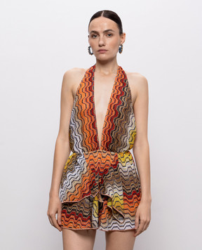 Missoni Open-back dress in a lurex pattern MS26SQ24BR015D