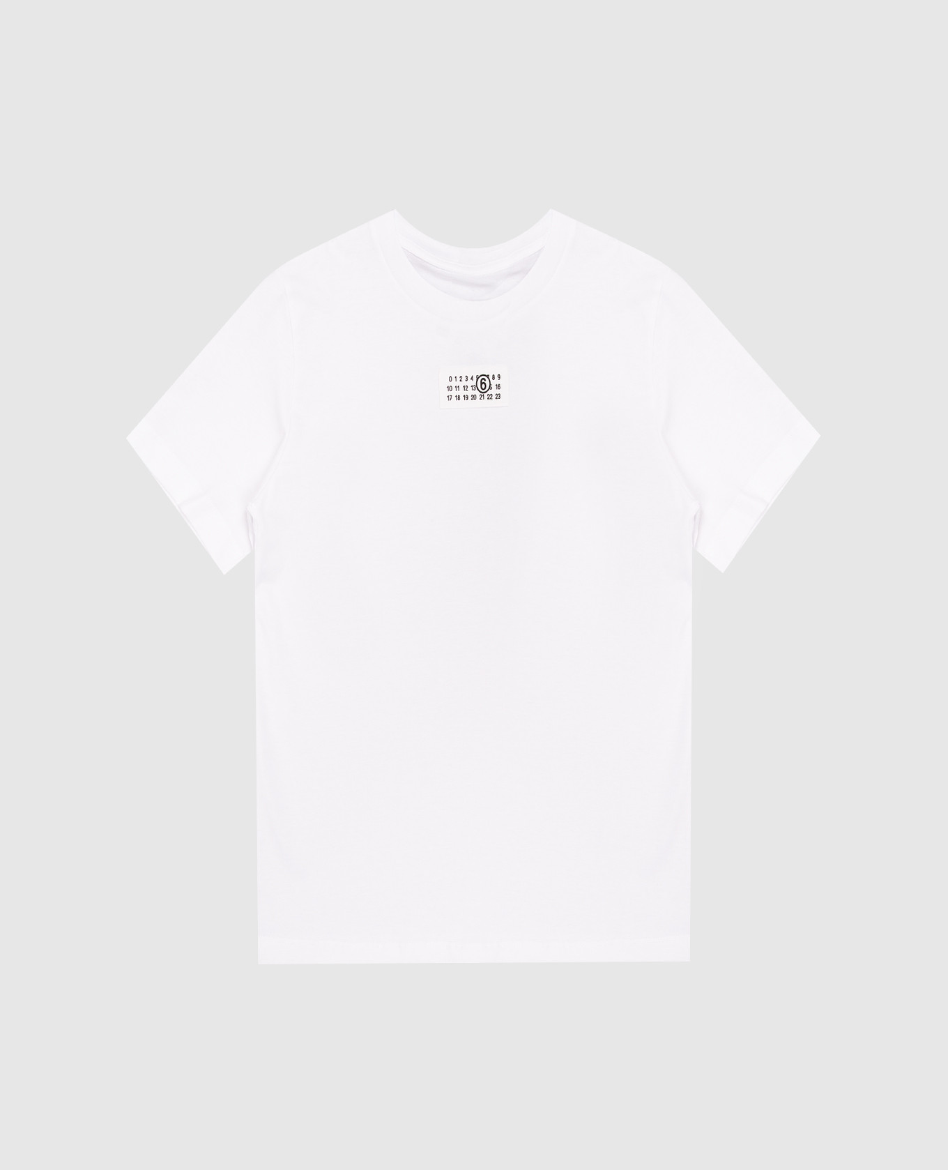 

Children's white T-shirt with emblem Maison Margiela MM6