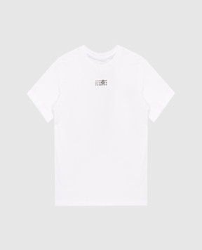 Maison Margiela MM6 Children's white T-shirt with emblem M61022MM04I