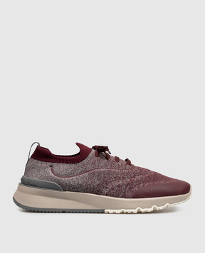 Brunello Cucinelli Burgundy sneakers MZUEHRO342