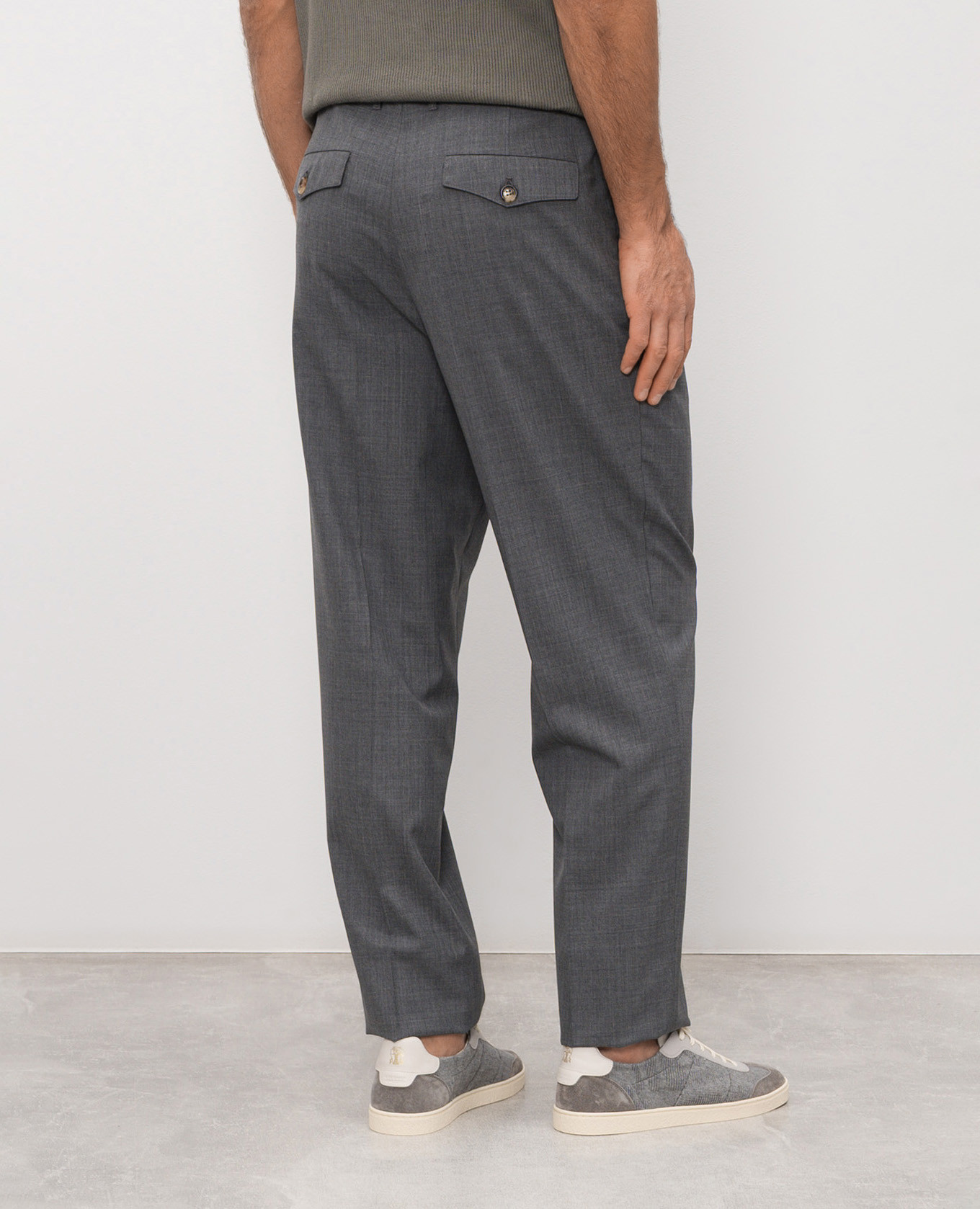 

Gray wool pants Brunello Cucinelli, Grey