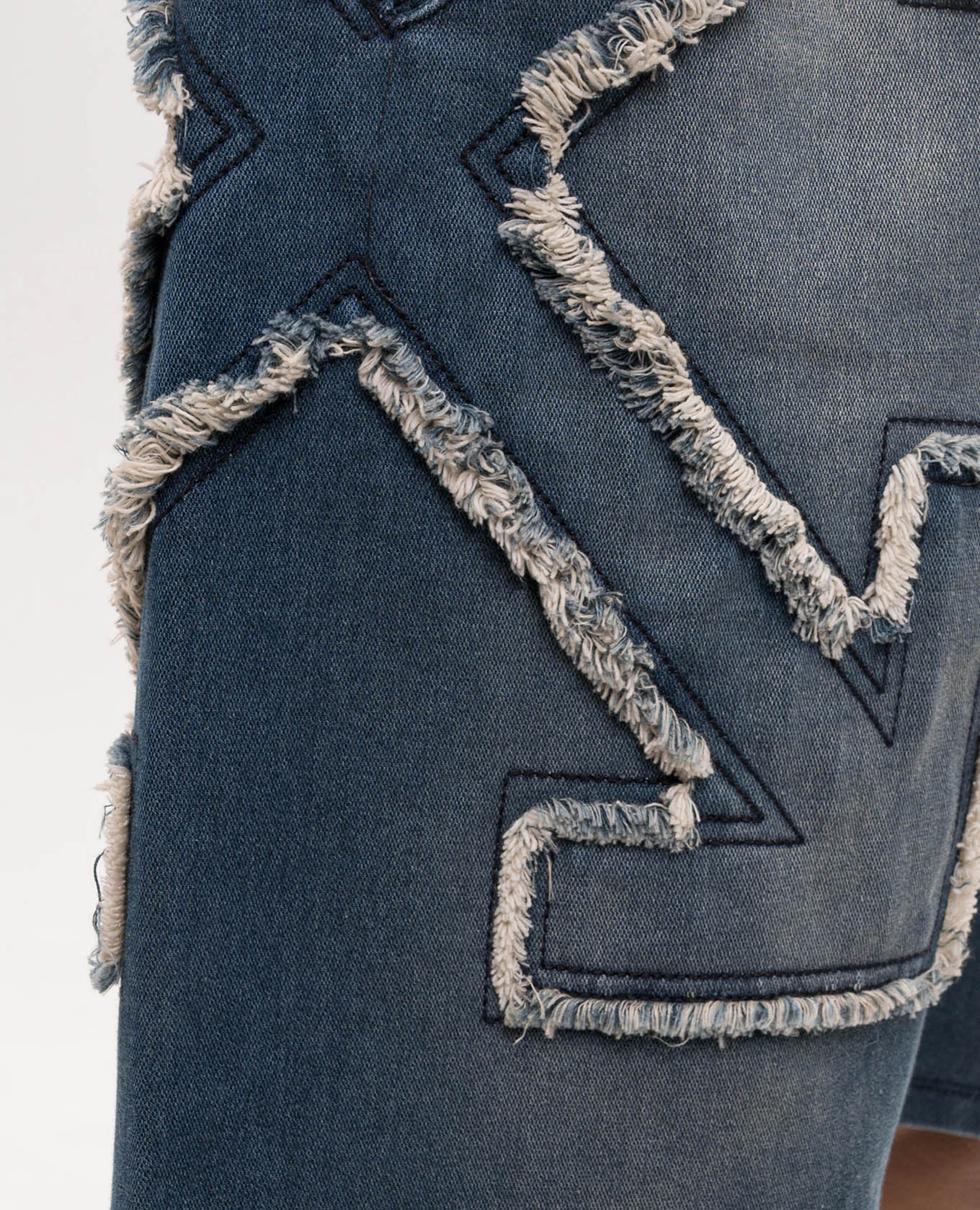 Blue shorts with logo patch Off-White 5
