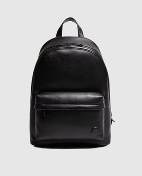 Moncler Carlo black leather backpack L209A5A00001M9597